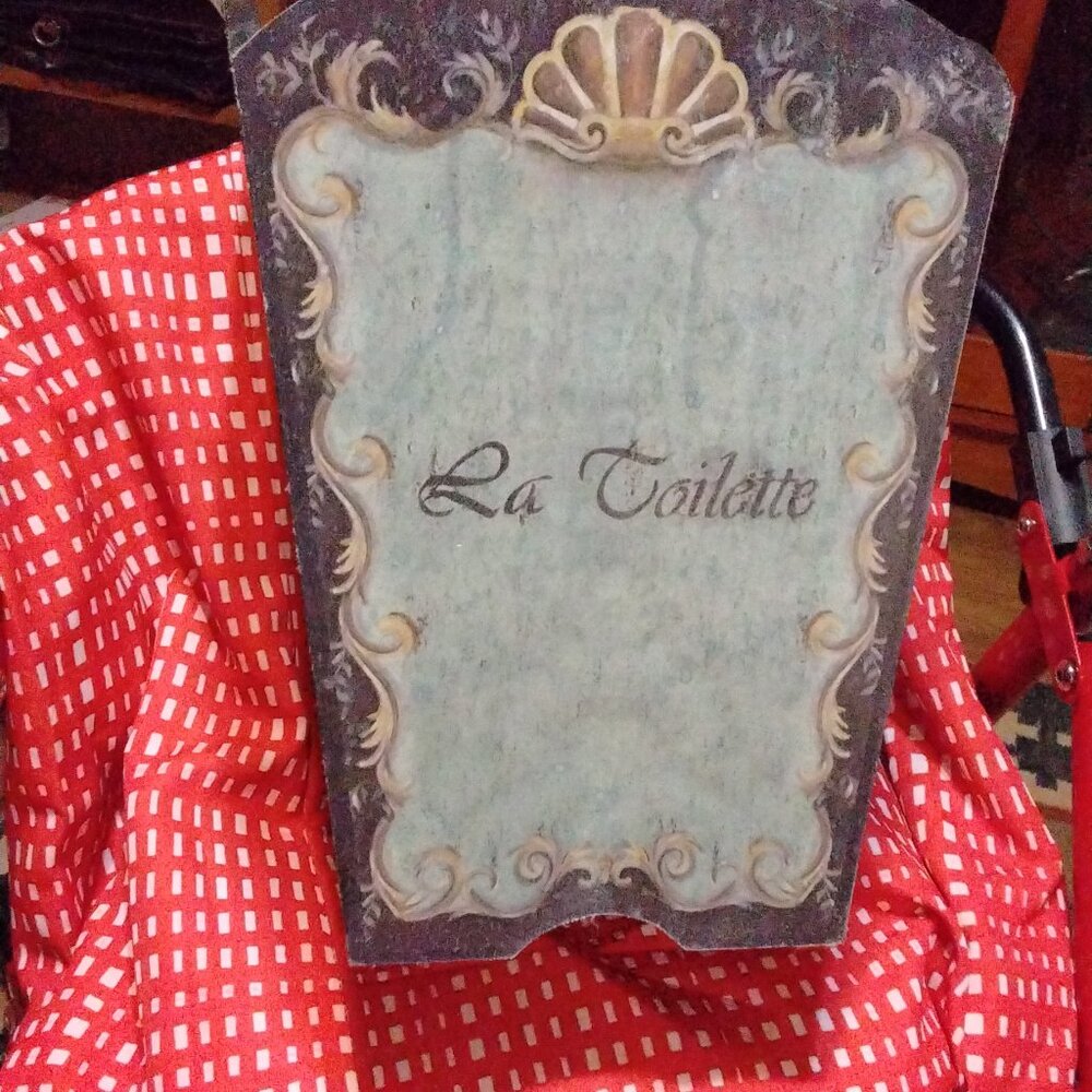 Wood antique Trash Can..